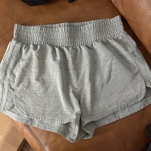 Adidas Women's Light Gray Athletic Shorts